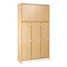 84\" H Three-Wide Double-Tier Lockers - Shown in Maple w/ doors closed